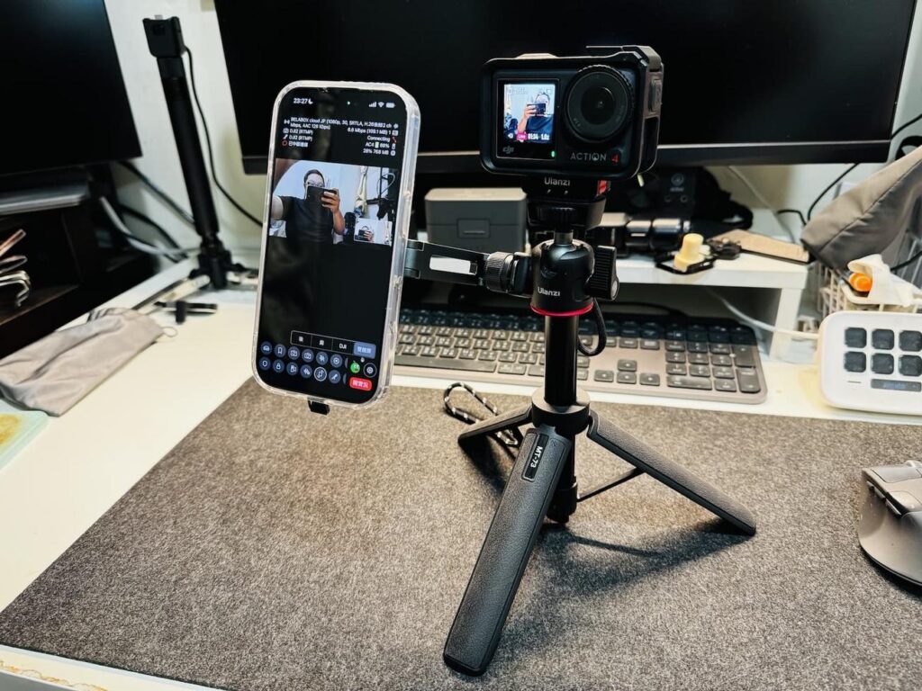 iPhone17 + DJI OSMO Action4 戶外實況配置