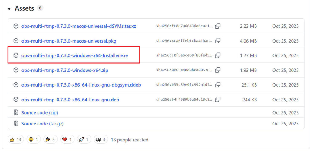 obs-multi-rtmp 下載